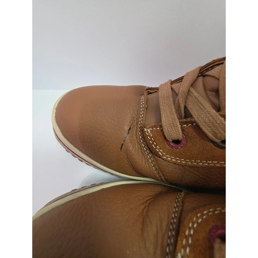 Pajar Canada Brown Waterproof Leather Suede Winter Boots Mens 9-9.5 Fur Lined